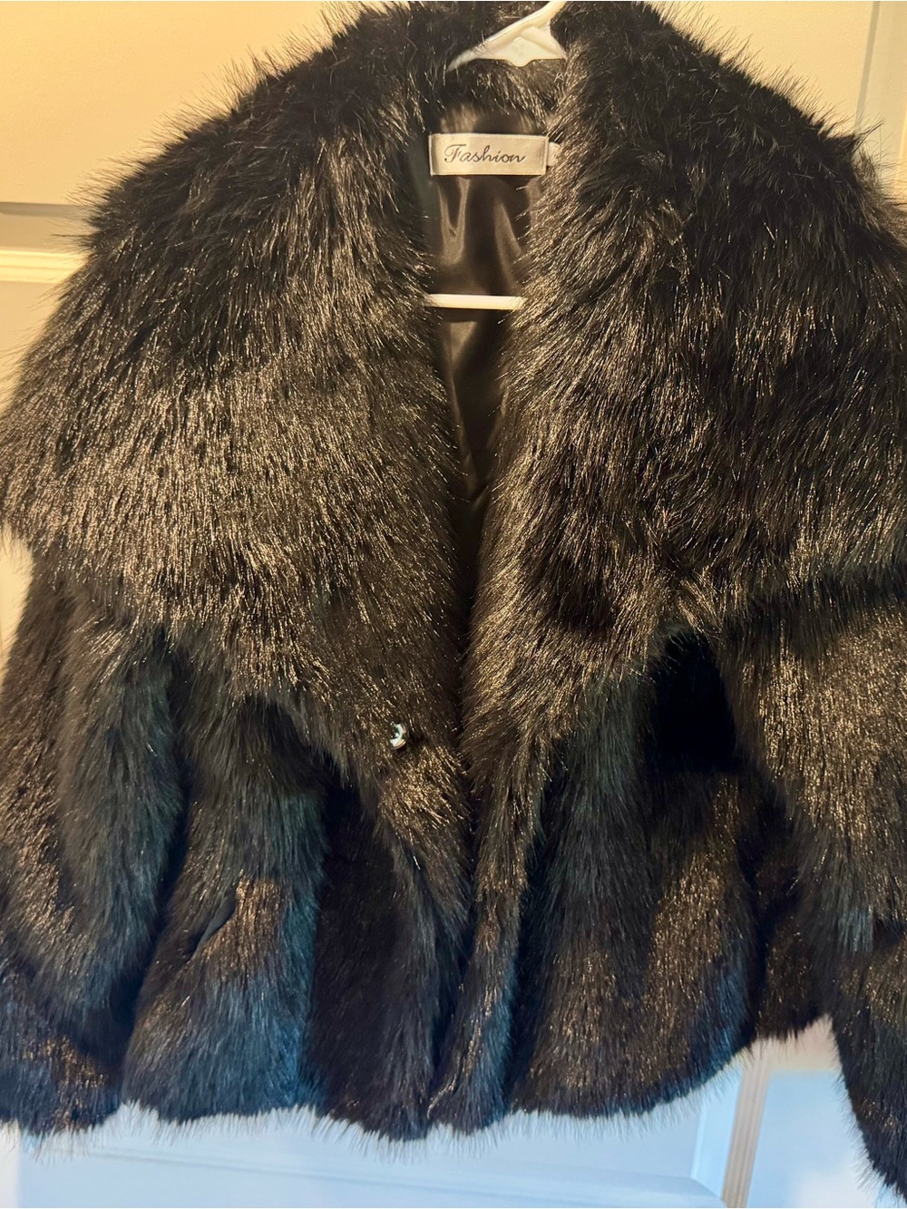 Women's Black Faux Fur Jacket